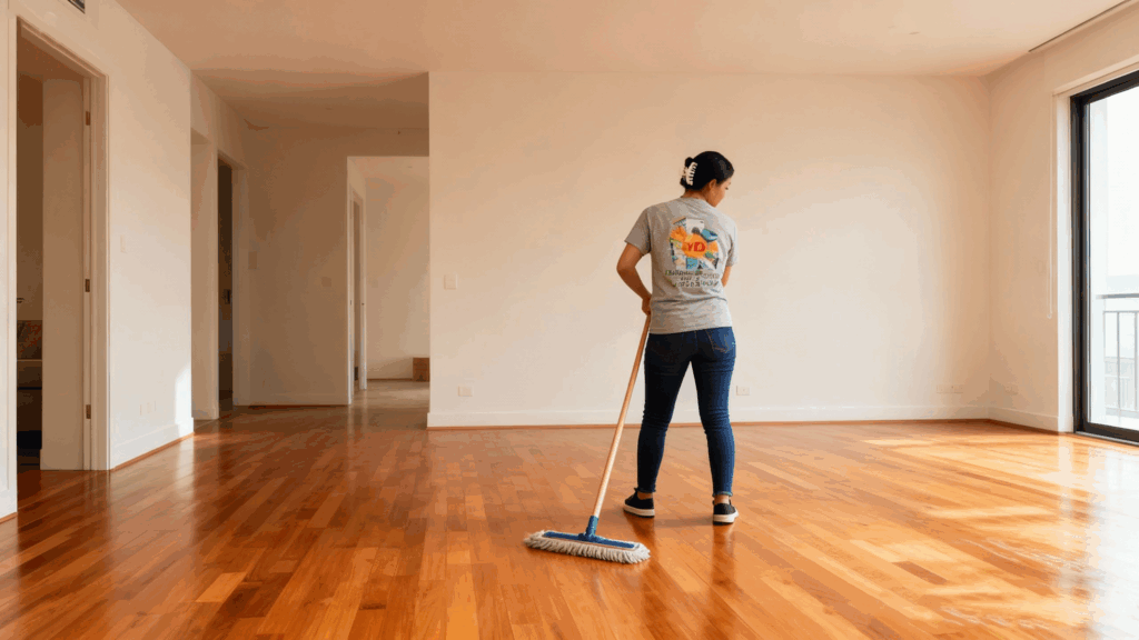Move-in and move-out floor cleaning